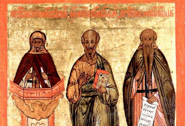 Sfântul Simeon își ia rămas bun de la ucenici. Ultimele cuvinte