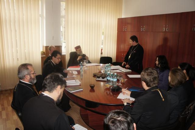 Ședință de lucru cu profesorii Seminarului Teologic din Slobozia