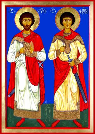 Sfinții Martiri David și Constantin, prinți ai Georgiei