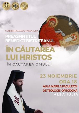 Preasfințitul Părinte Benedict Bistrițeanul, invitatul primei conferințe organizate de ASCOR Alba Iulia în Postul Nașterii Domnului