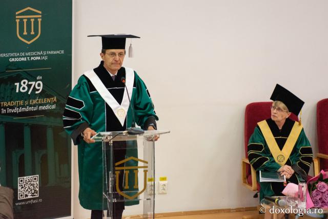 Acad. Ioan-Aurel Pop a primit titlul de Doctor Honoris Causa al Universității de Medicină și Farmacie „Grigore T. Popa” din Iași