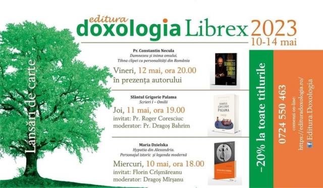LIBREX 2023: Editura Doxologia organizează trei lansări de carte. Părintele Constantin Necula, unul dintre autorii prezenți