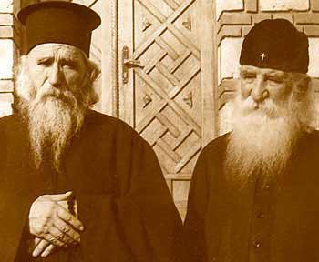 Părintele Cleopa Ilie și părintele Iustin Popovici