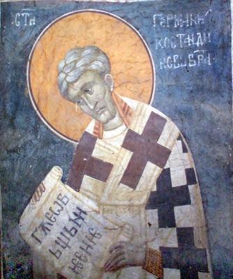 Sfântul Ierarh Gherman, Patriarhul Constantinopolului