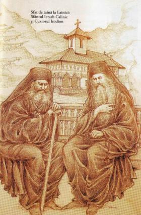 Sfat de taină la Lainici: Sfântul Ierarh Calinic și Cuviosul Irodion