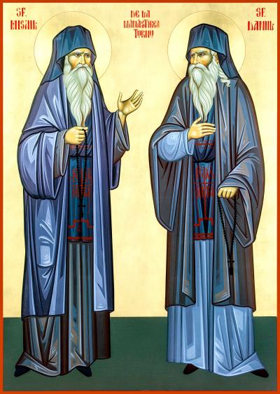 Sfinții Cuvioși Daniil și Misail de la Mănăstirea Turnu