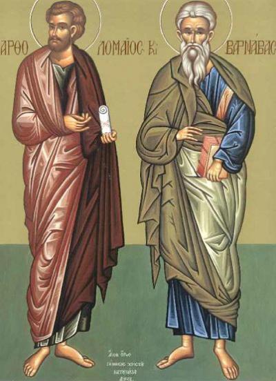 Sfinții Apostoli Vartolomeu și Varnava