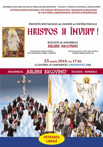 Concertul „Hristos a înviat“ la „Providența“-Iași