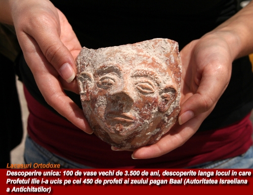 100 de vase vechi de 3.500 de ani, folosite pentru ceremonii păgâne, descoperite intacte în Israel 100 de vase vechi de 3.500 de ani, folosite pentru ceremonii păgâne, descoperite intacte în Israel