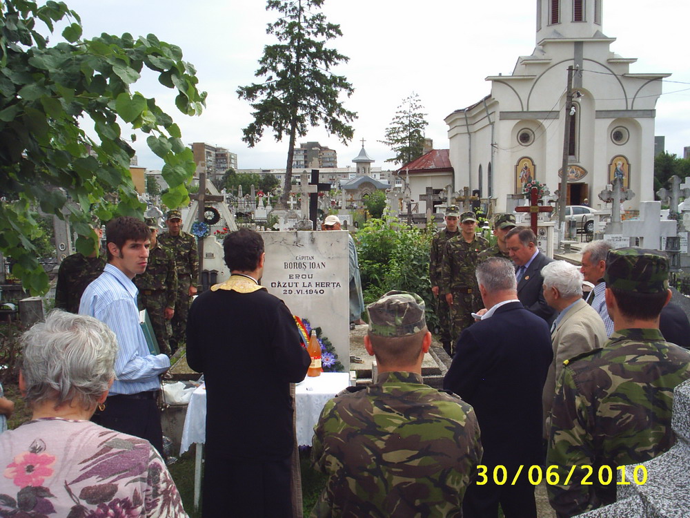 Pomenirea unui erou al Armatei Române