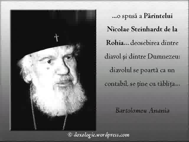 (Audio) Înaltpreasfințitul Bartolomeu Anania – Deosebirea dintre diavol și Dumnezeu