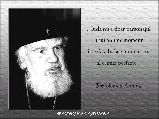 (Audio) Înaltpreasfințitul Bartolomeu Anania – Portretul lui Iuda