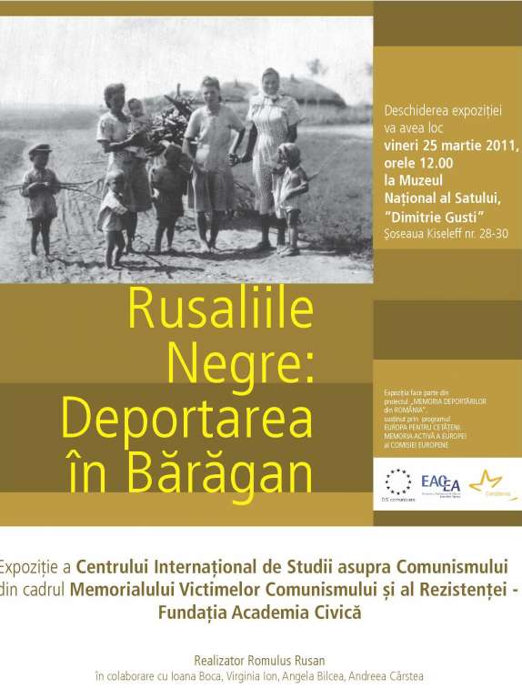 În Drobeta Turnu Severin a fost deschisă expoziţia “Rusaliile Negre: Deportarea în Bărăgan” În Drobeta Turnu Severin a fost deschisă expoziţia “Rusaliile Negre: Deportarea în Bărăgan”