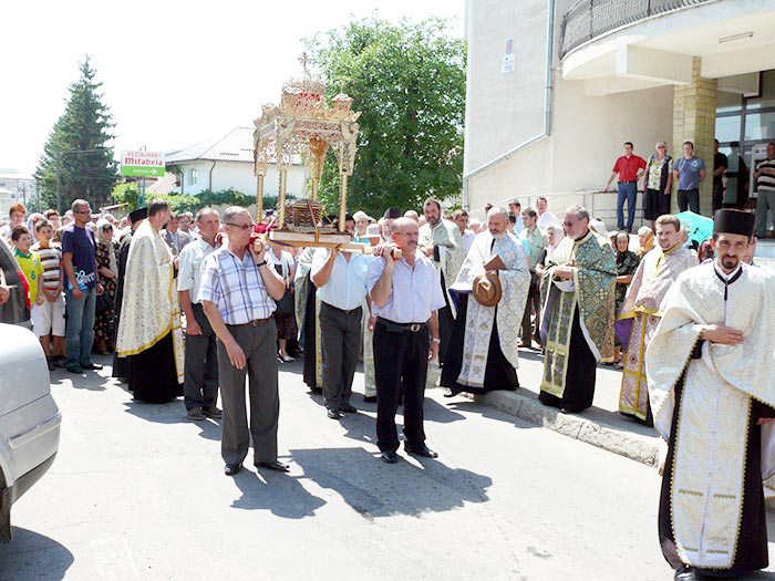 Procesiune la Fălticeni de sărbătoarea Sfântului Prooroc Ilie Tesviteanul