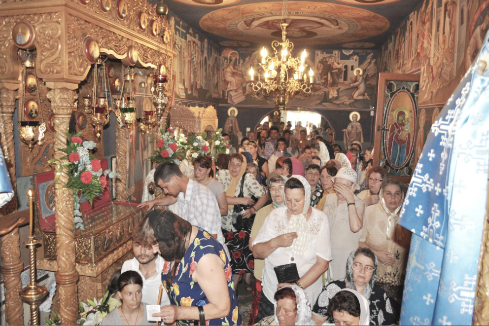 Moaştele Sfântului Ierarh Nectarie, în Cetatea Sucevei