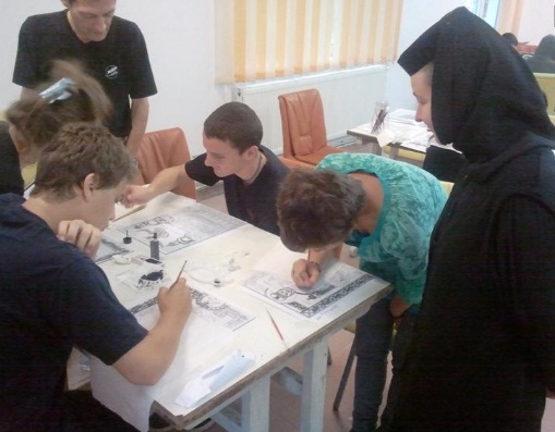 Tabără de pictură şi olărit în Episcopia Caransebeșului