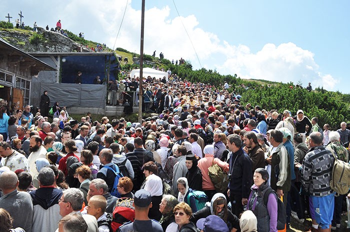 Liturghie arhierească pe Muntele Ceahlău