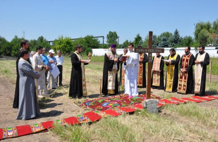 Piatră de temelie pentru noua biserică a Mănăstirii Sf. M. Mc. Gheorghe din Giurgiu
