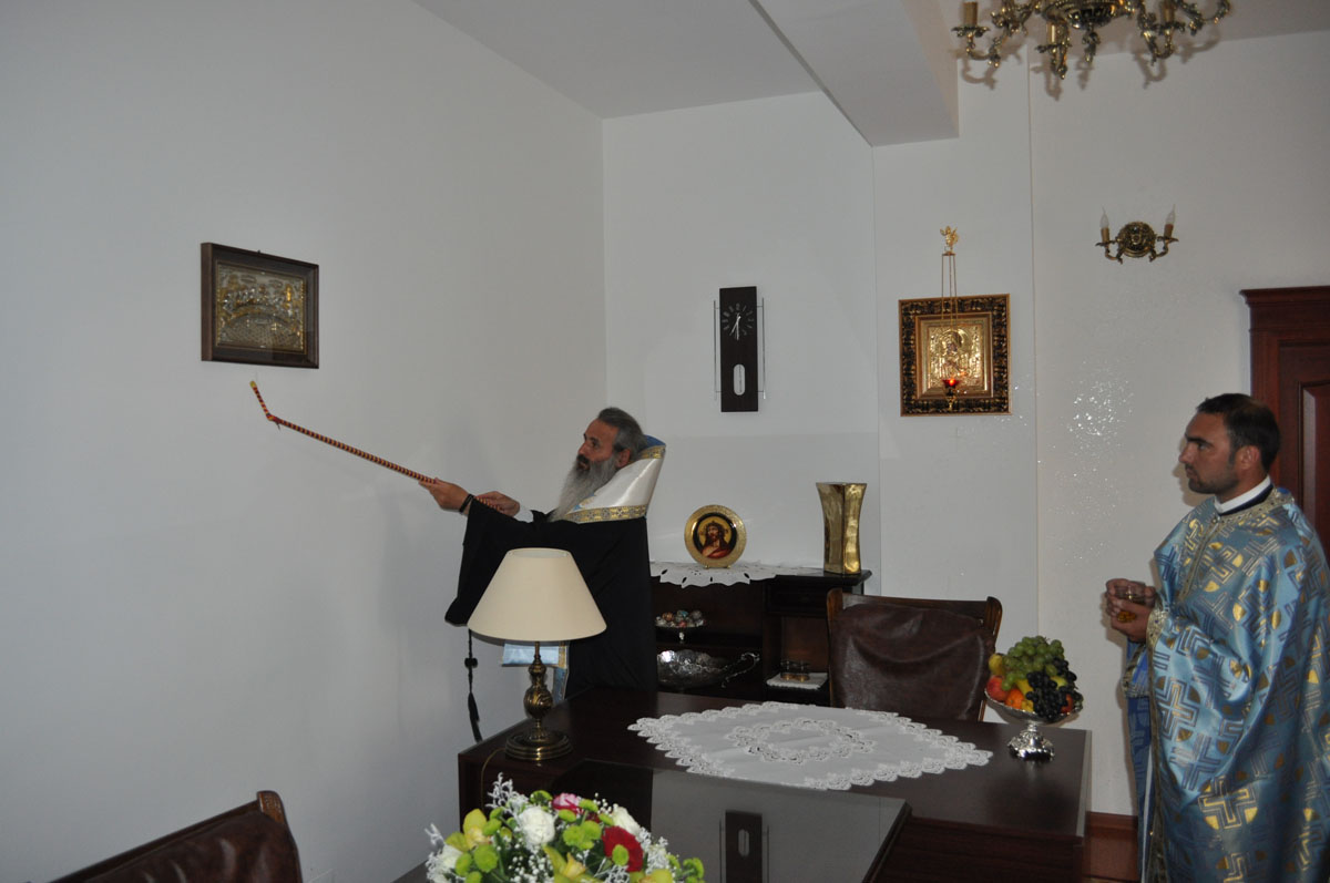 Binecuvântarea lucrărilor la noua casă monahală a Mănăstirii Zosin