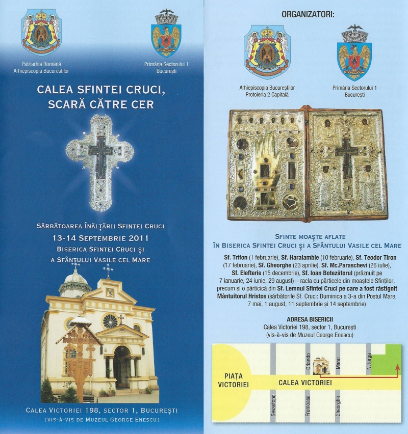 Pelerinajul Sfintei Cruci pe Calea Victoriei din Capitală