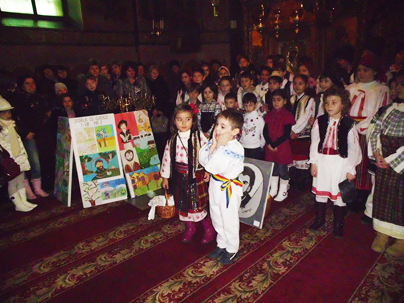 Prevestirea Nașterii Domnului la Biserica unde a cântat Ion Creangă