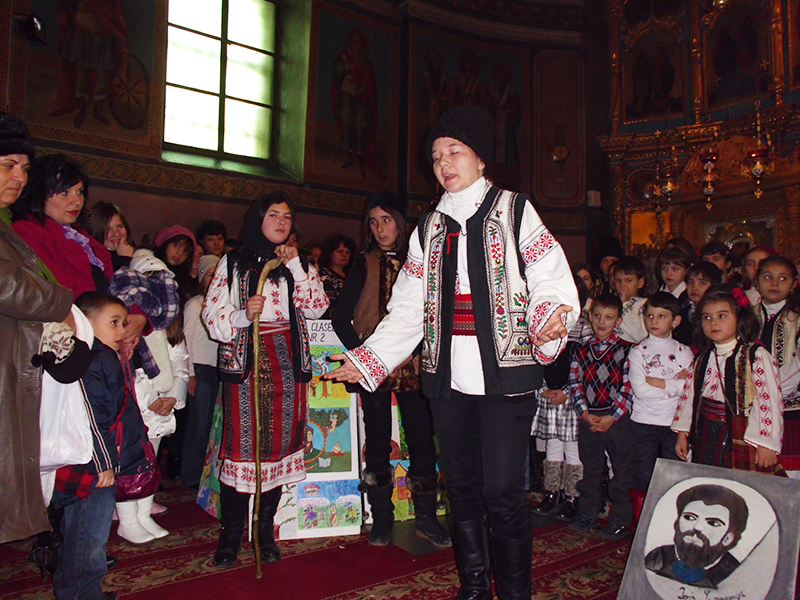 Prevestirea Nașterii Domnului la Biserica unde a cântat Ion Creangă