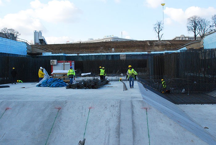 Lucrările la fundaţia Catedralei Mântuirii Neamului avansează