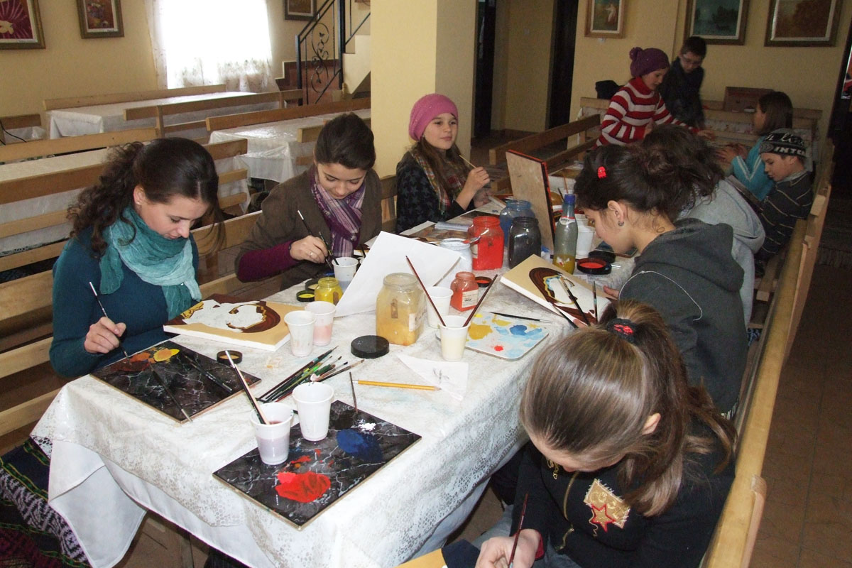 Cerc de pictură în parohia Vorona-Centru