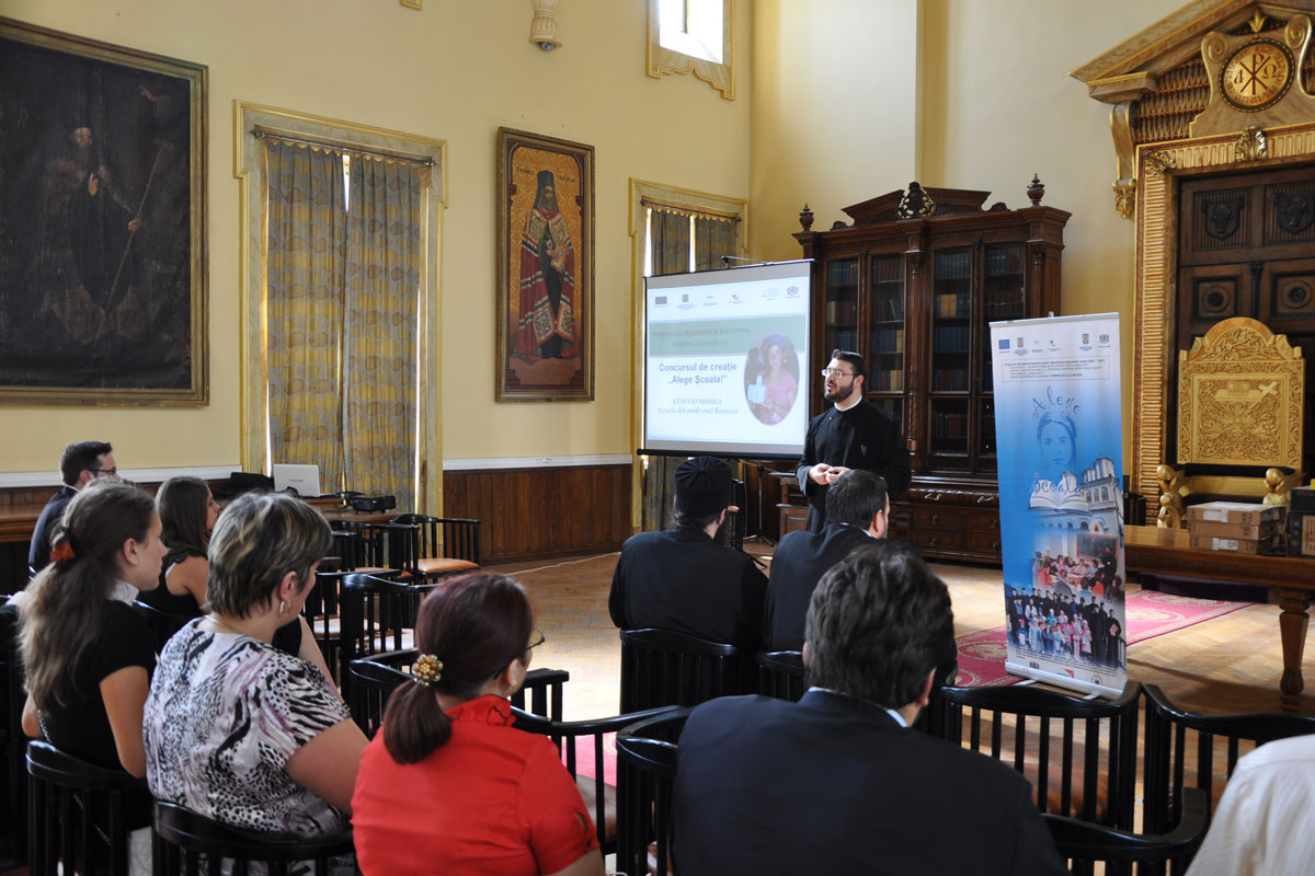 Festivitate de premiere a concursului „Alege şcoala!“ în Arhiepiscopia Iaşilor Festivitate de premiere a concursului „Alege şcoala!“ în Arhiepiscopia Iaşilor