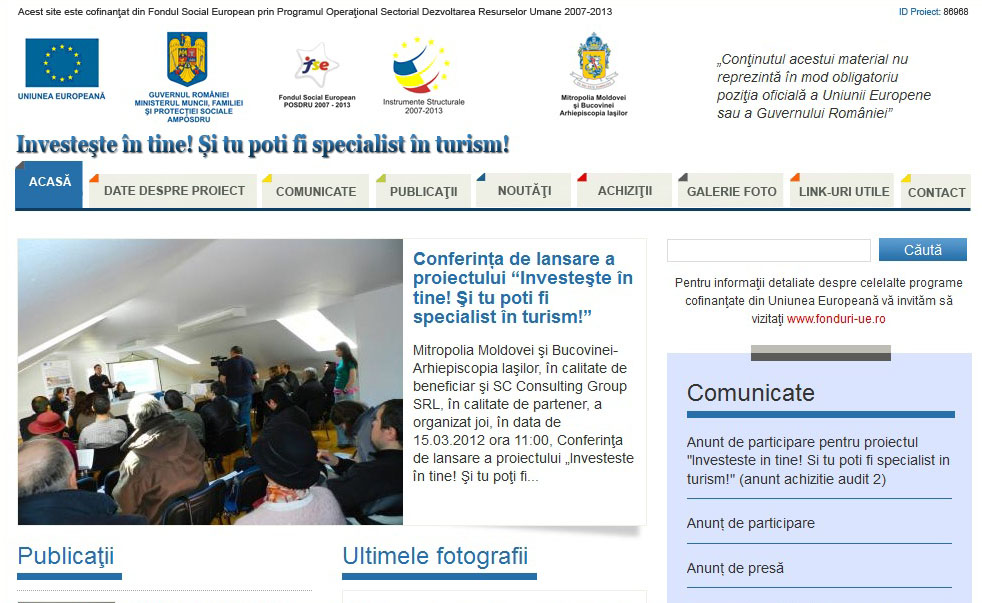 Cursuri gratuite de formare şi consiliere profesională organizate de Arhiepiscopia Iaşilor