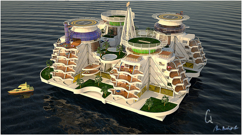 Lumea apelor: un oraş pe ocean