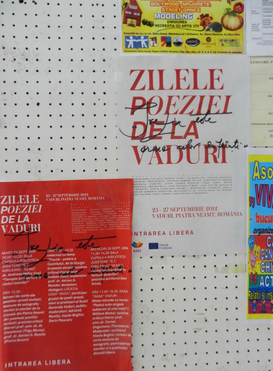 A doua zi a festivalului „Zilele poeziei de la Vaduri“