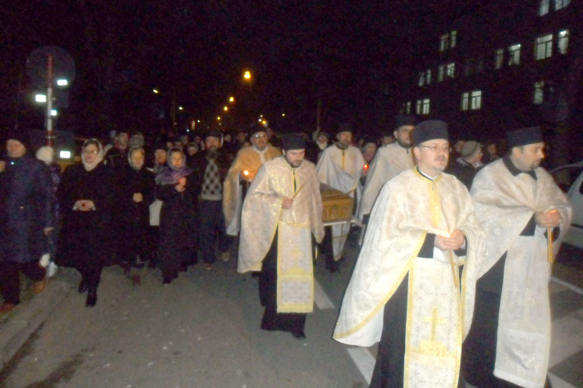 Manifestări religioase la hramul Bisericii Vovidenia din Botoşani