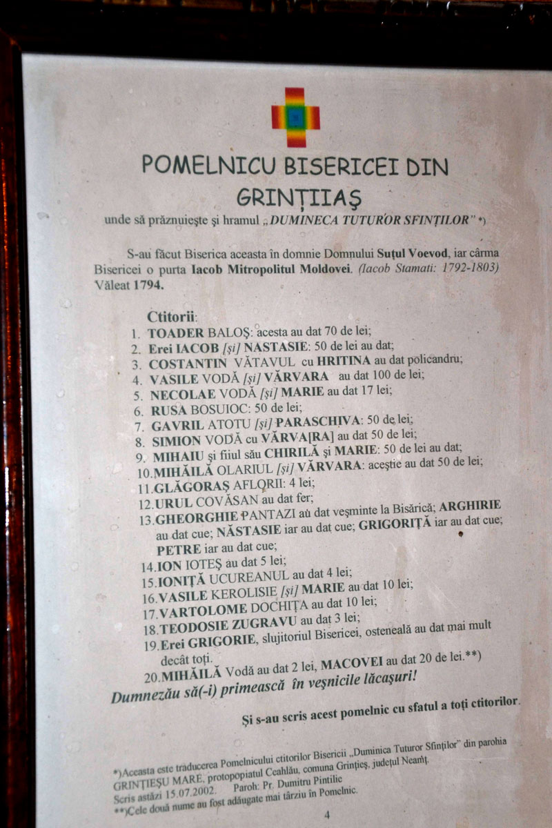 Bisericuţa „ungurenilor“ de la Grinţieş