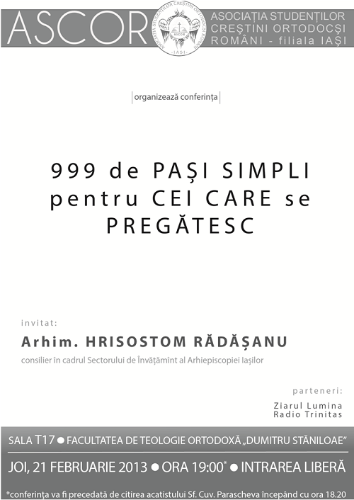 Conferinţă - ASCOR Iaşi