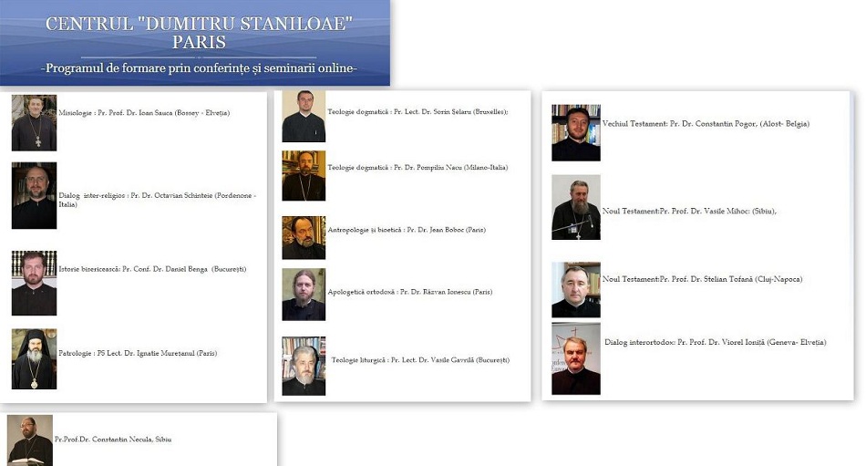 Cursuri de teologie online, la Centrul &quot;Dumitru Stăniloae&quot; din Paris