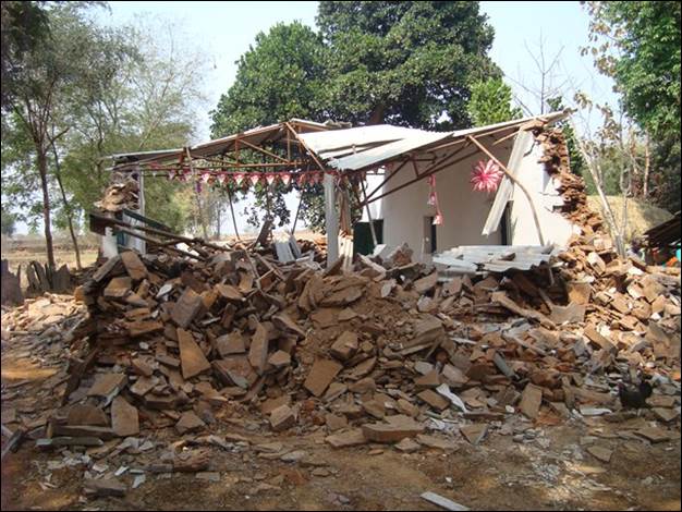 Biserică creştină demolată în India