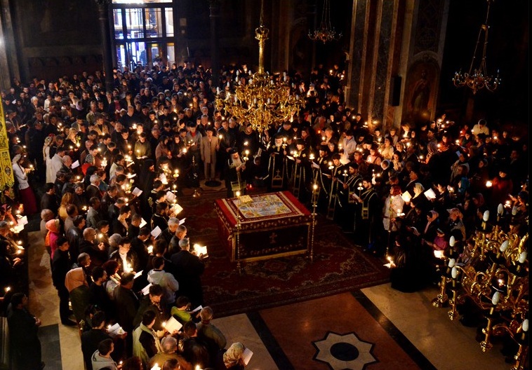 Slujbe arhiereşti în Săptămâna Patimilor la Catedrala mitropolitană din Iaşi