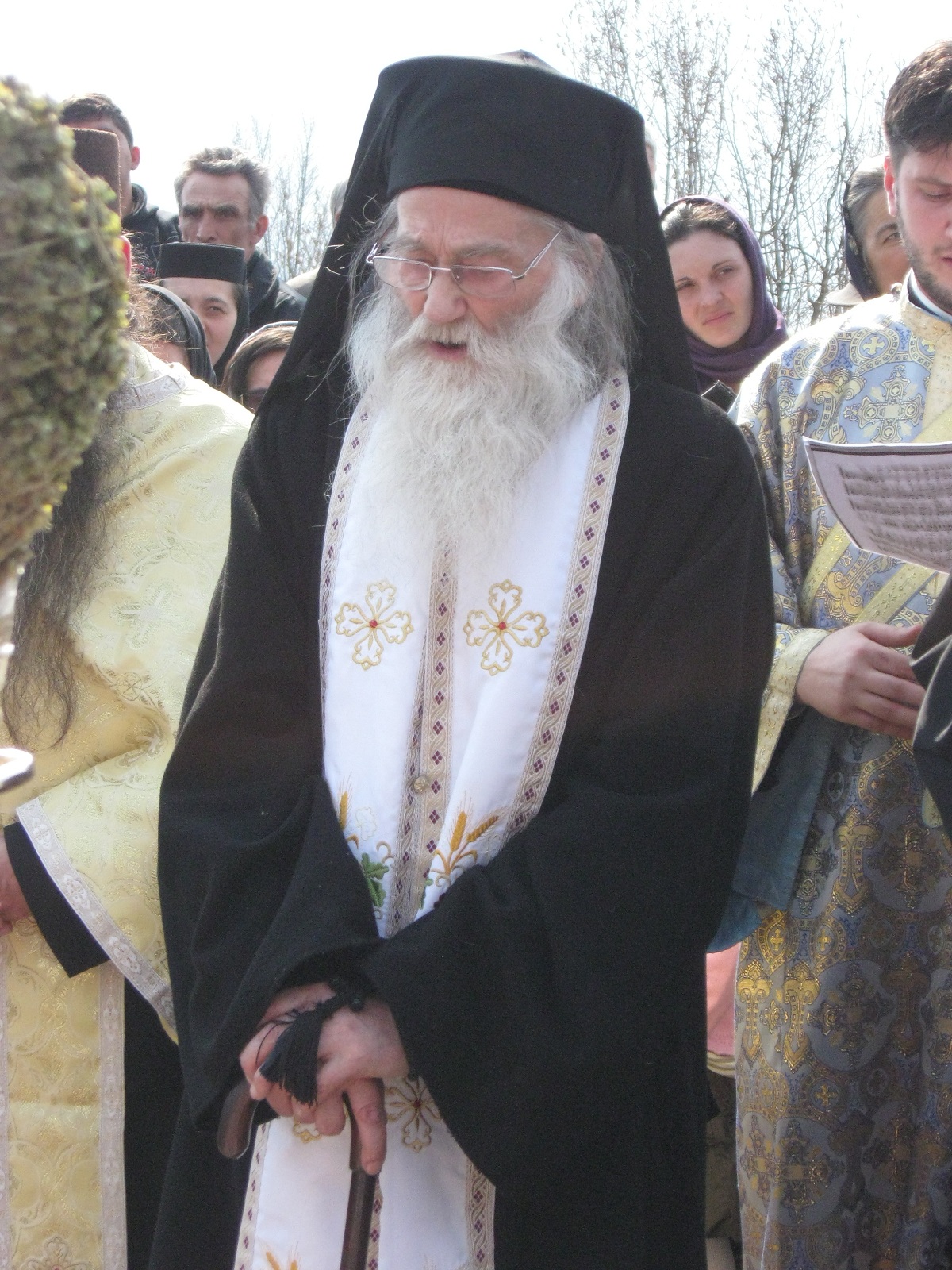 In memorian: Părintele Justin Pârvu, la punerea pietrei de temelie a Schitului Buba