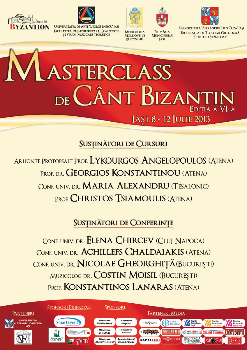 Dacă e iulie, e Masterclass de Cânt Bizantin la Iași