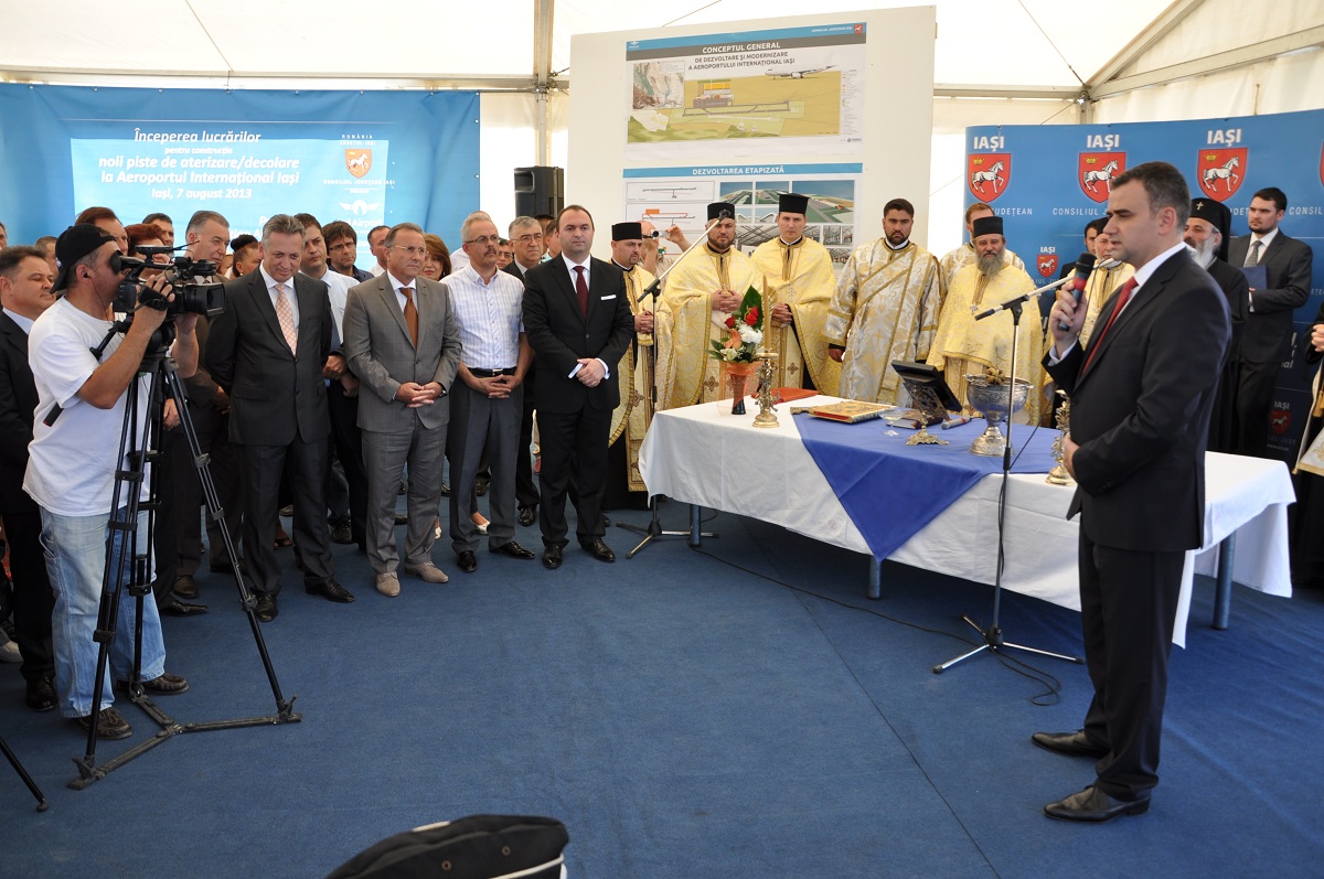 Binecuvântarea lucrărilor de modernizare a Aeroportului Iaşi
