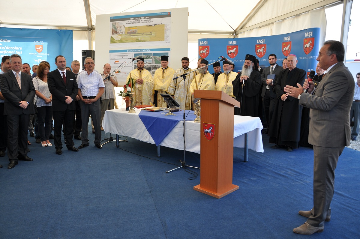Binecuvântarea lucrărilor de modernizare a Aeroportului Iaşi