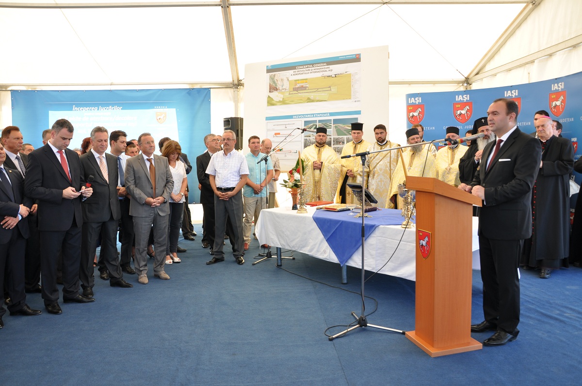 Binecuvântarea lucrărilor de modernizare a Aeroportului Iaşi