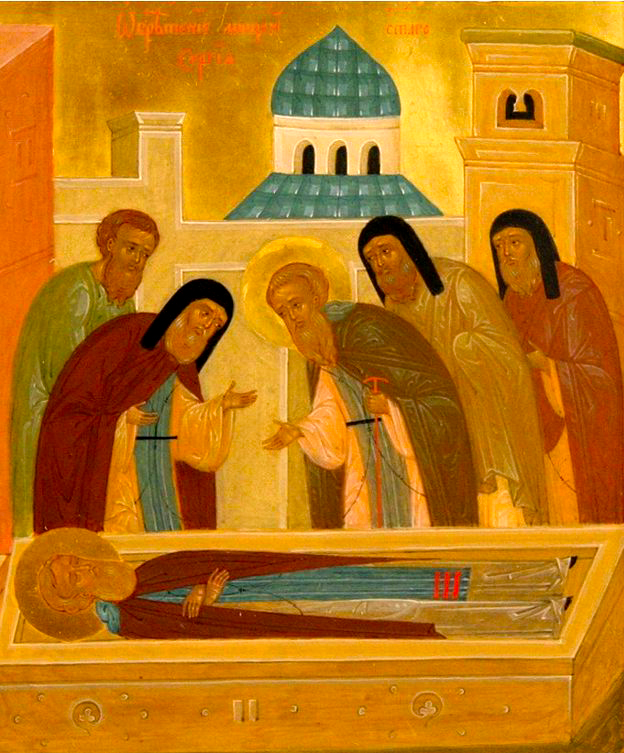 Descoperirea moaștelor Sfântului Serghie de Radonej Sfântul Serghie de la Radonej