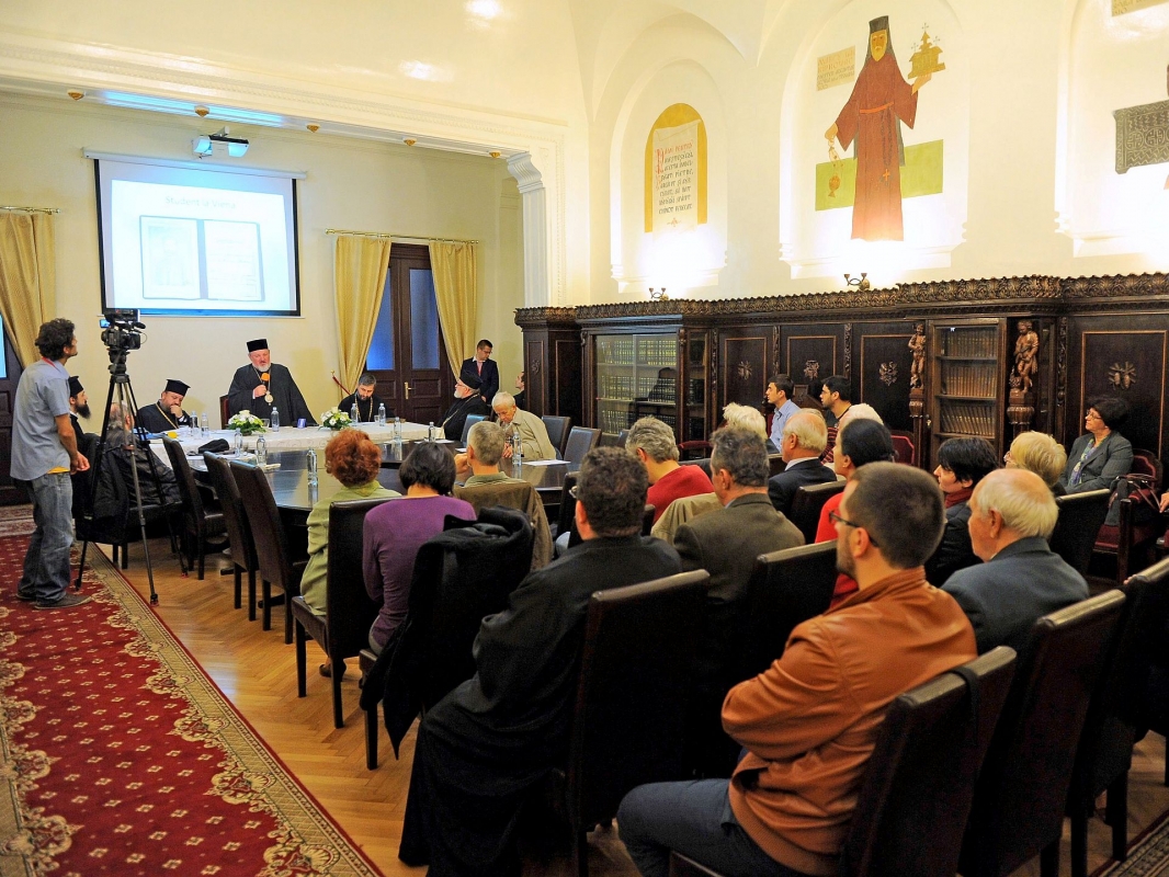 Moment comemorativ pentru Părintele academician Niculae M. Popescu la Biblioteca Sfântului Sinod