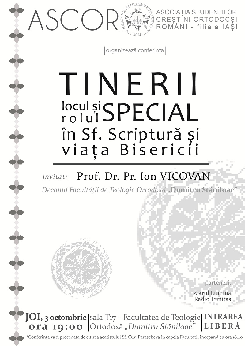 ASCOR Iași organizează prima conferință din acest an universitar