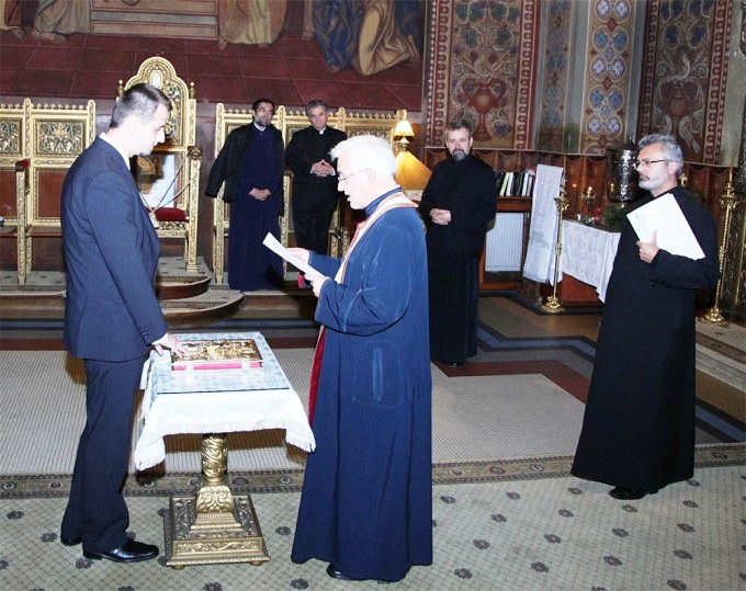 Teza de doctorat despre relaţia dintre Biserică şi Stat, susținută la Sibiu