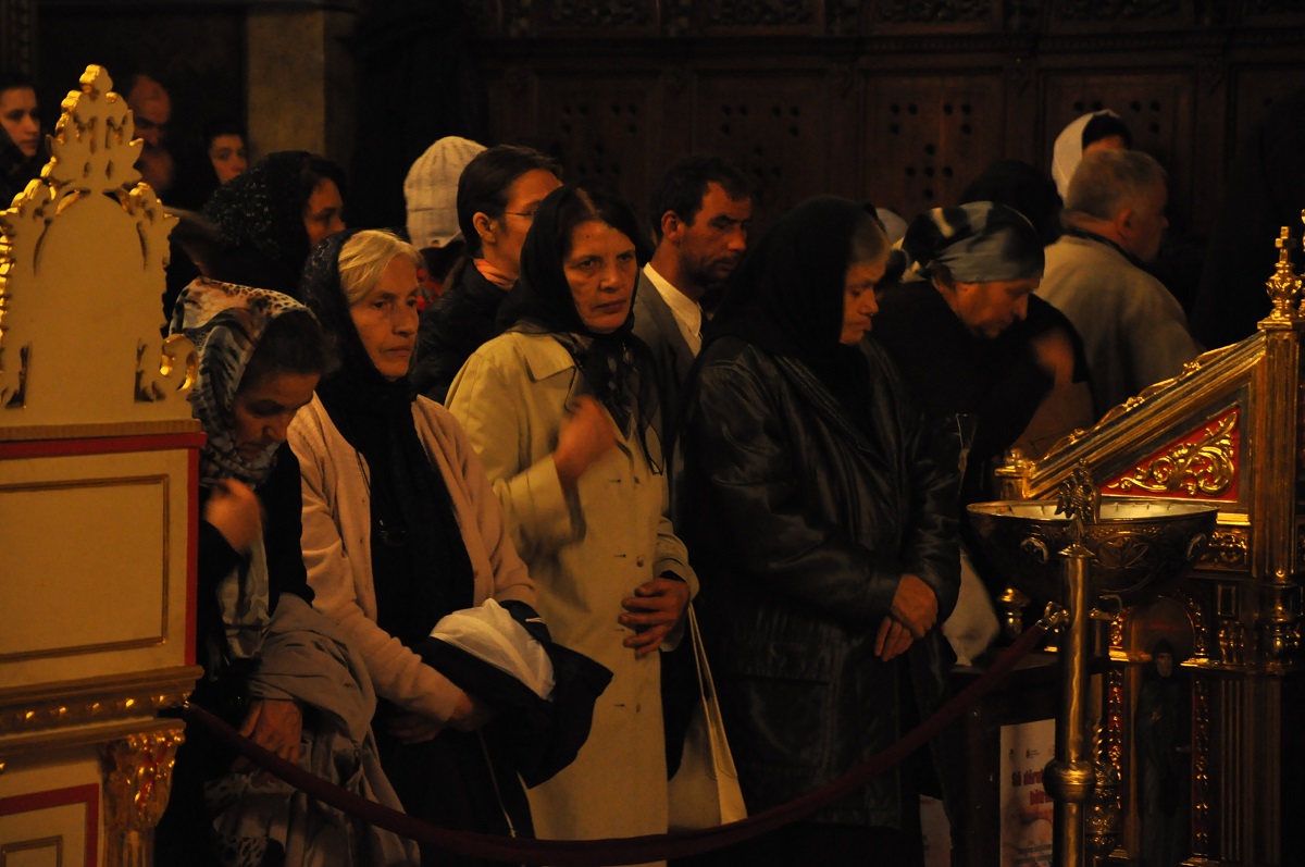 Priveghere la Catedrala mitropolitană din Iaşi