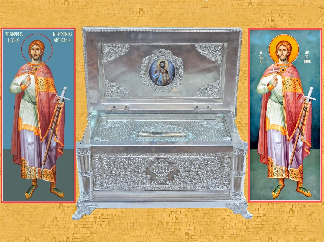 Moaștele Sfântului Mare Mucenic Artemie la Sărbătoarea Sfântului Cuvios Dimitrie cel Nou