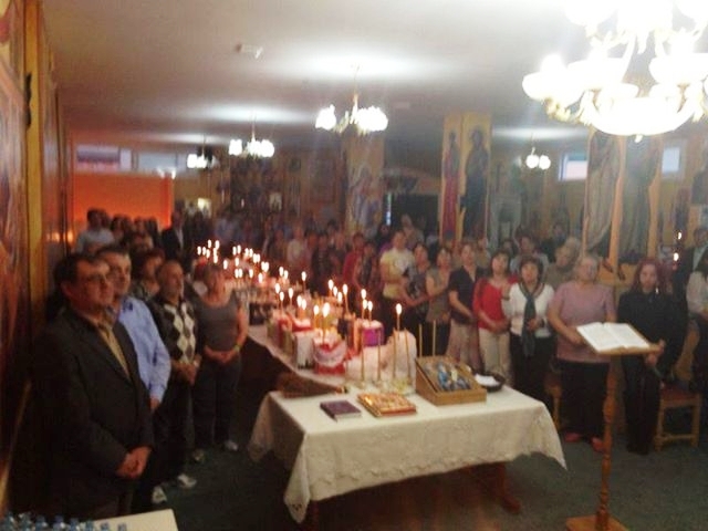 Taina Sfântului Maslu în parohia din Parla, Spania